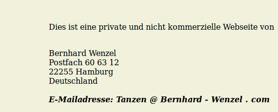 hier sollte eine Adresse stehen...